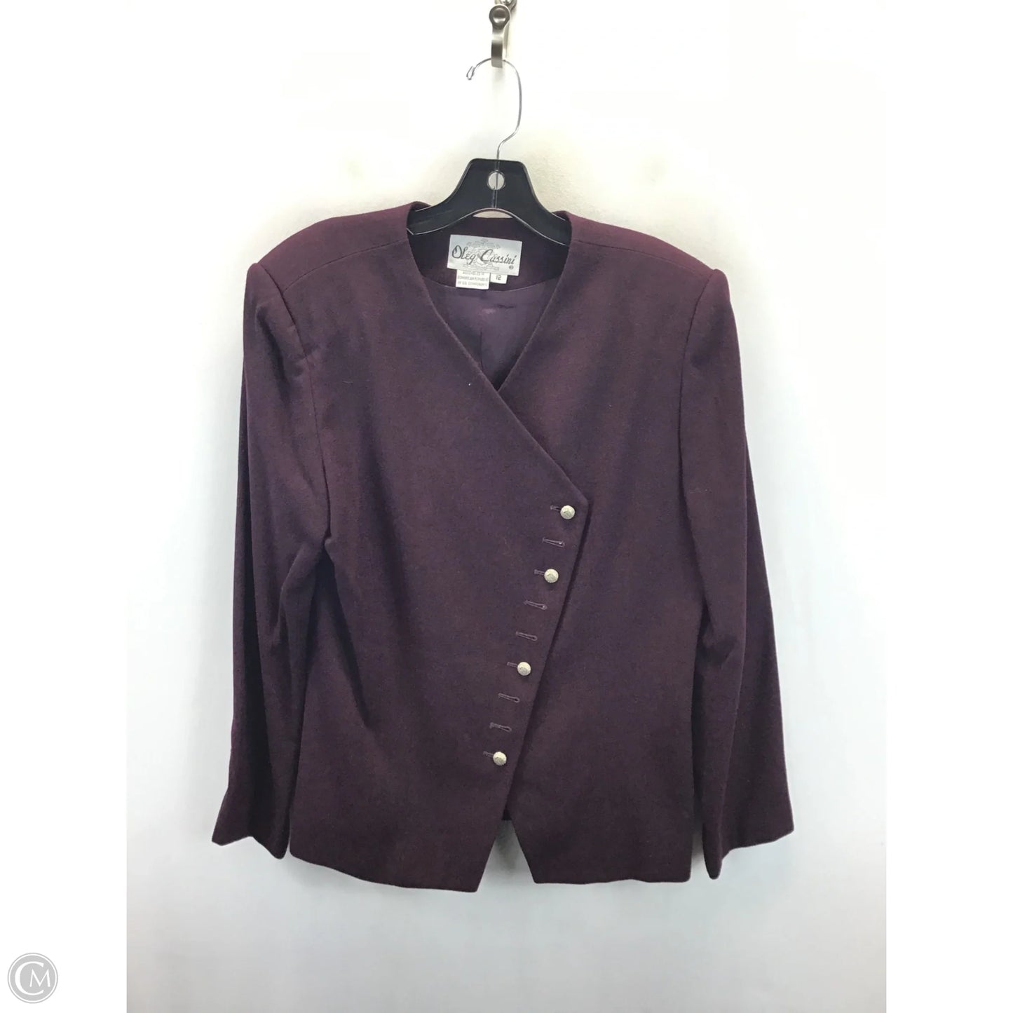 Skirt Set 2pc By Oleg Cassini In Purple, Size: 12