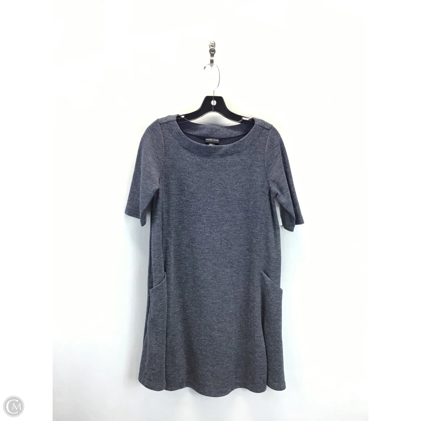 Dress Casual Midi By Adrienne Vittadini In Blue, Size: M