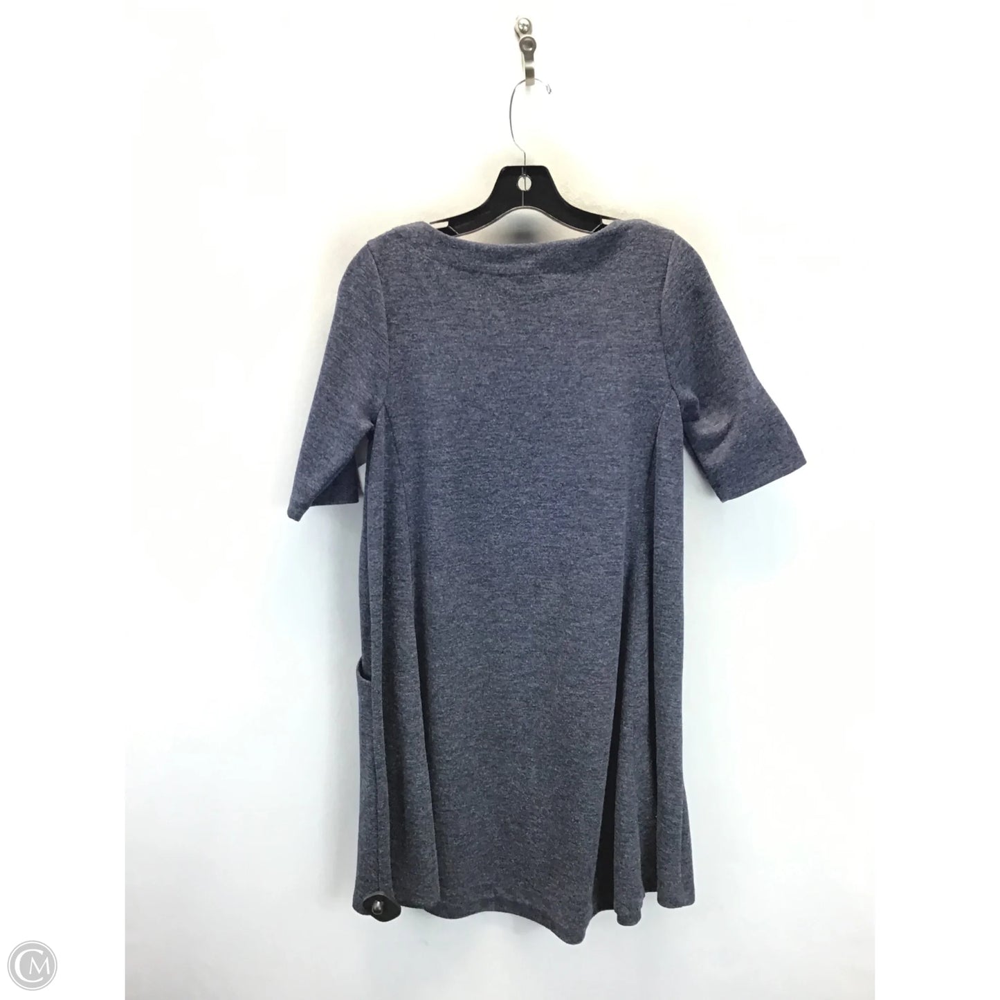 Dress Casual Midi By Adrienne Vittadini In Blue, Size: M