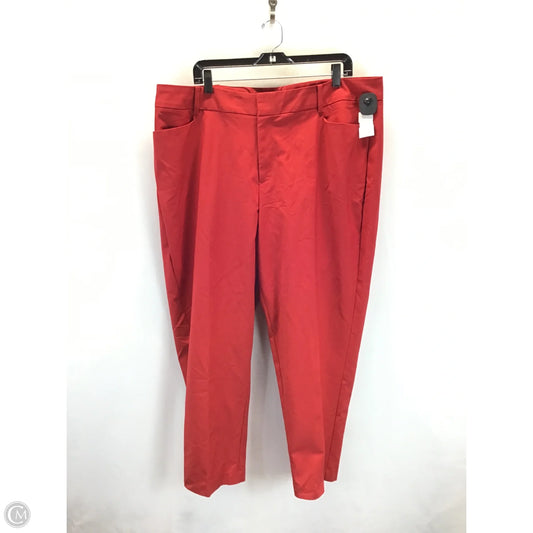 Pants Chinos & Khakis By Eloquii In Red, Size: 20