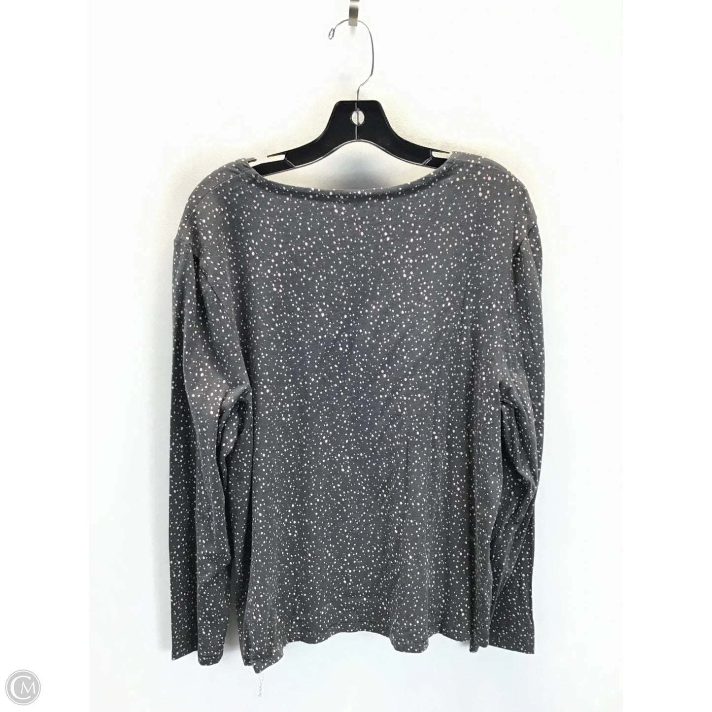 Top Long Sleeve By Chicos In Grey & Pink, Size: 16