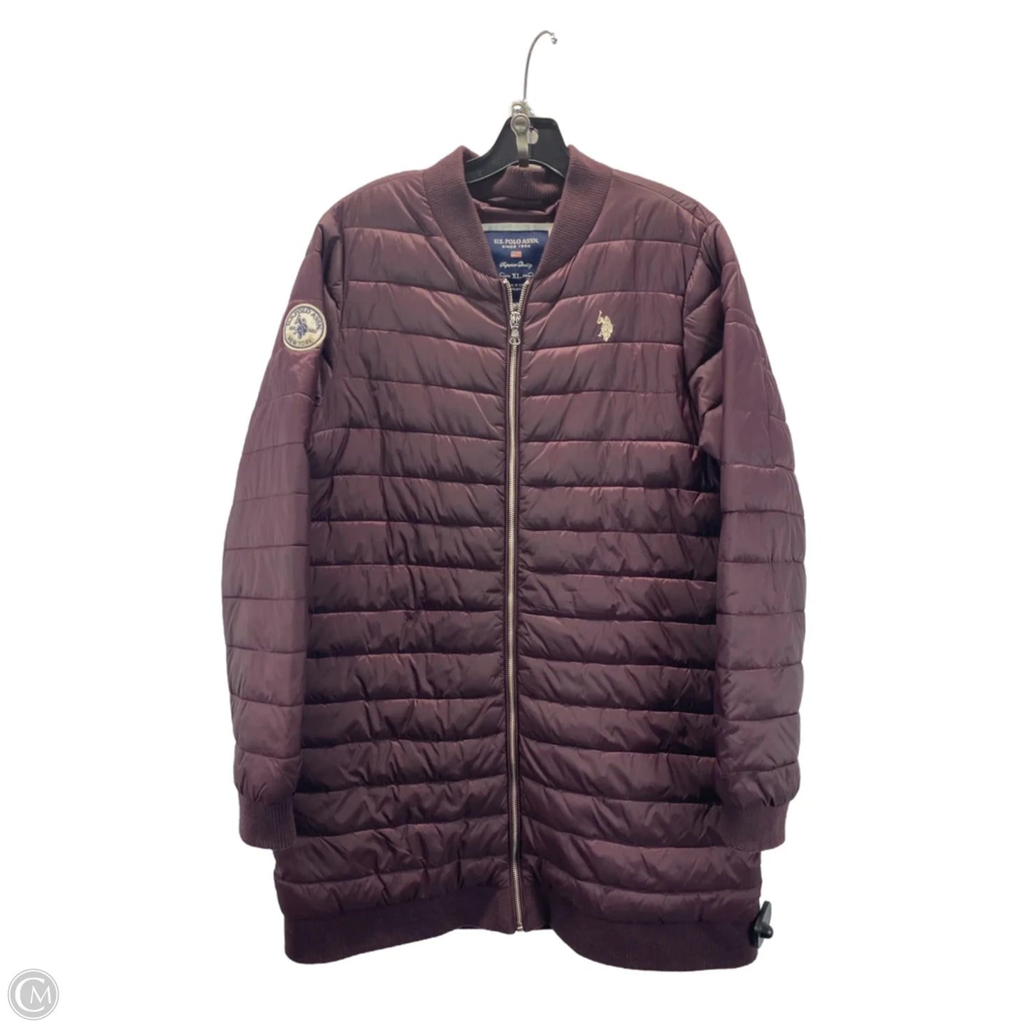 Coat Puffer & Quilted By Polo Ralph Lauren In Maroon, Size: Xl