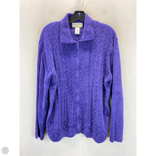 Sweater By Alfred Dunner In Purple, Size: 1x