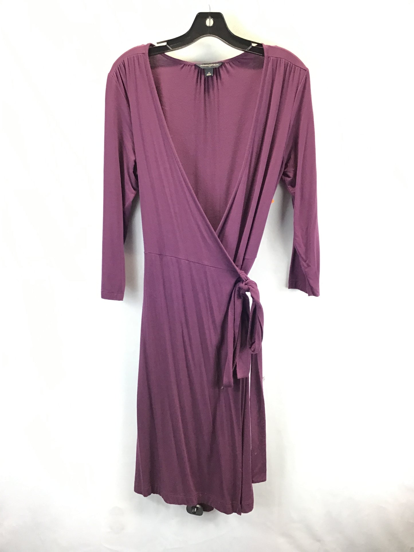 Dress Midi By Banana Republic In Purple, Size: M