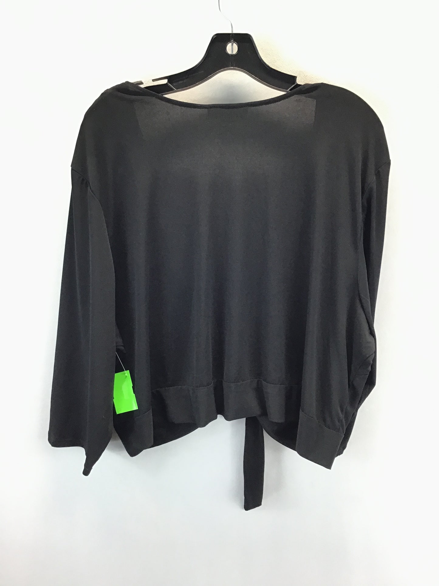 Top Long Sleeve By Studio 1 In Black, Size: 24