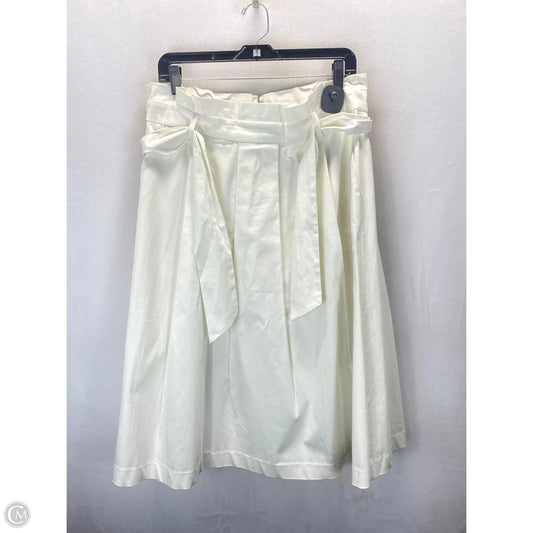 Skirt Midi By Eva Mendes In White, Size: 14