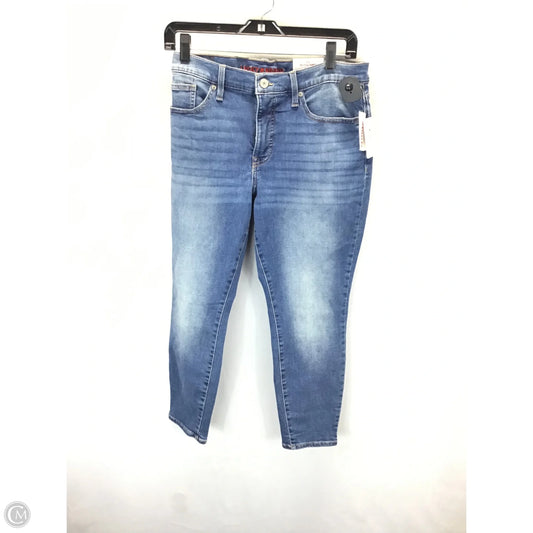Jeans Straight By Lucky Brand In Blue Denim, Size: 12