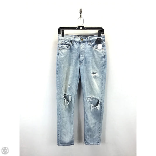 Jeans Cropped By American Eagle In Blue Denim, Size: 6