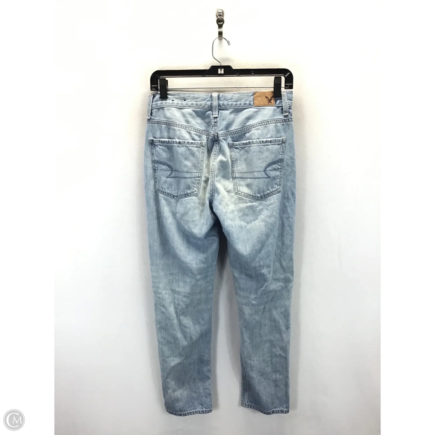 Jeans Cropped By American Eagle In Blue Denim, Size: 6