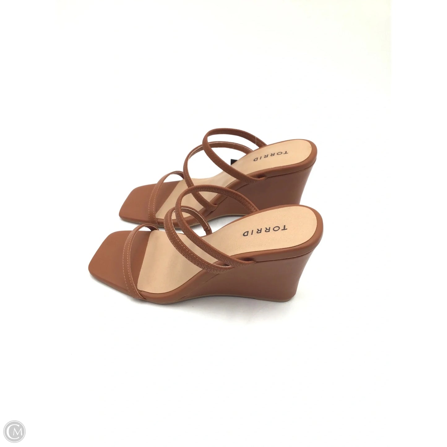 Sandals Heels Wedge By Torrid In Bronze, Size: 8