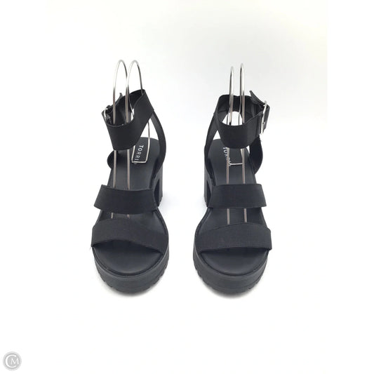 Sandals Heels Block By Torrid In Black, Size: 7.5