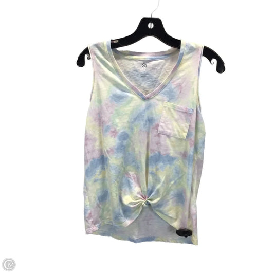 Top Sleeveless By So In Rainbow Print, Size: S