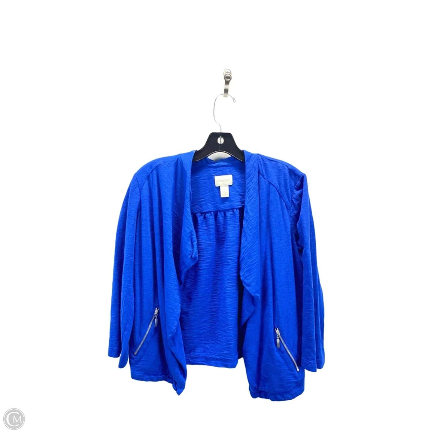 Blazer By Chicos In Blue, Size: M