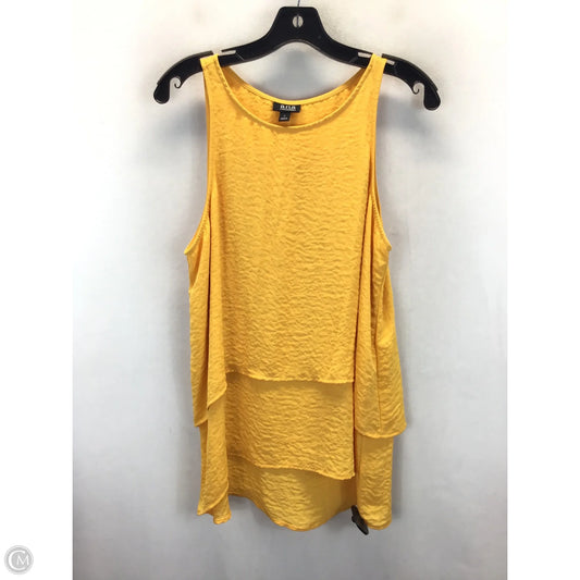 Top Sleeveless By Ana In Yellow, Size: L