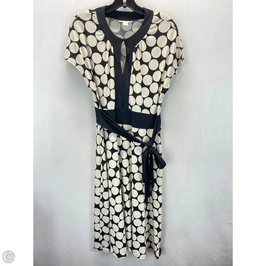 Dress Casual Midi By Dressbarn In Polkadot Pattern, Size: 10