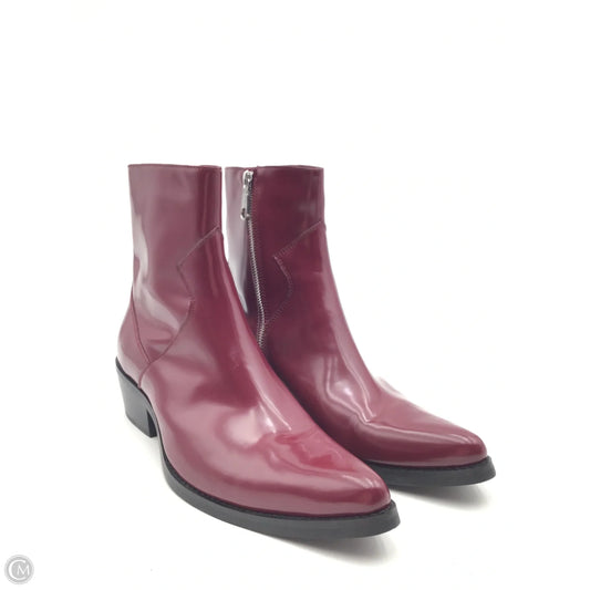 Boots Western By Calvin Klein In Purple, Size: 9