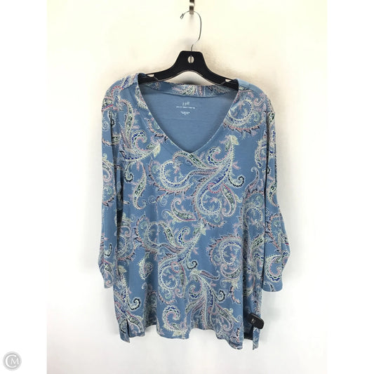 Top Long Sleeve By J. Jill In Multi-colored, Size: Xl