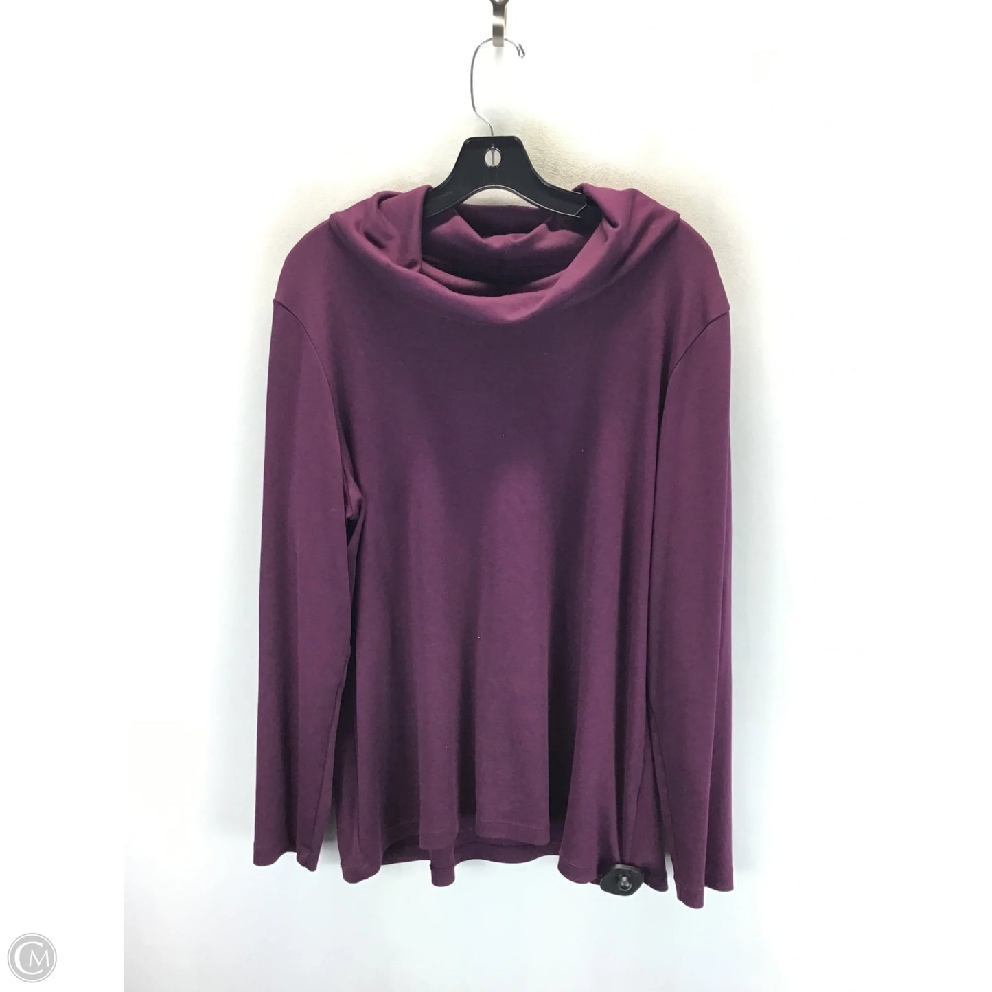 Top Long Sleeve By L.l. Bean In Purple, Size: Xl