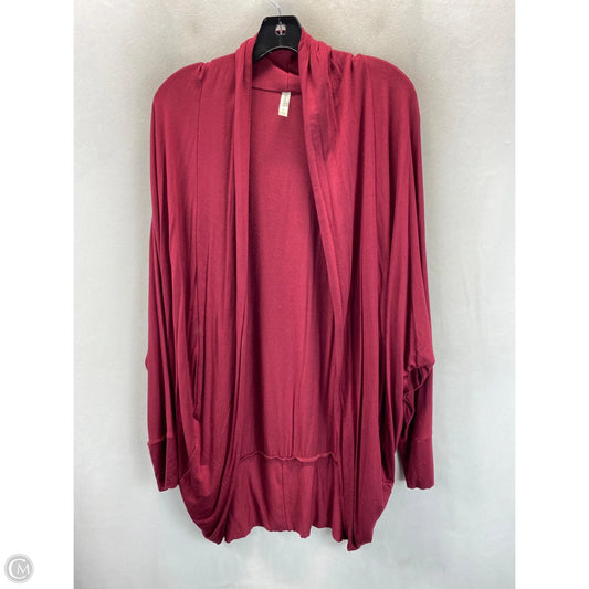 Cardigan By Emerald In Red, Size: 2x