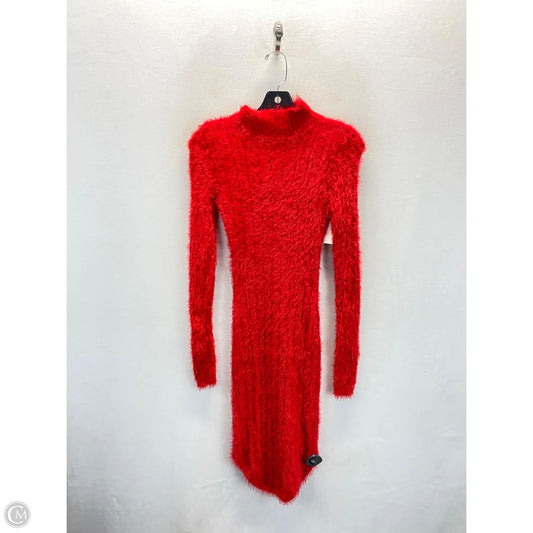 Dress Sweater By Clothes Mentor In Red, Size: L