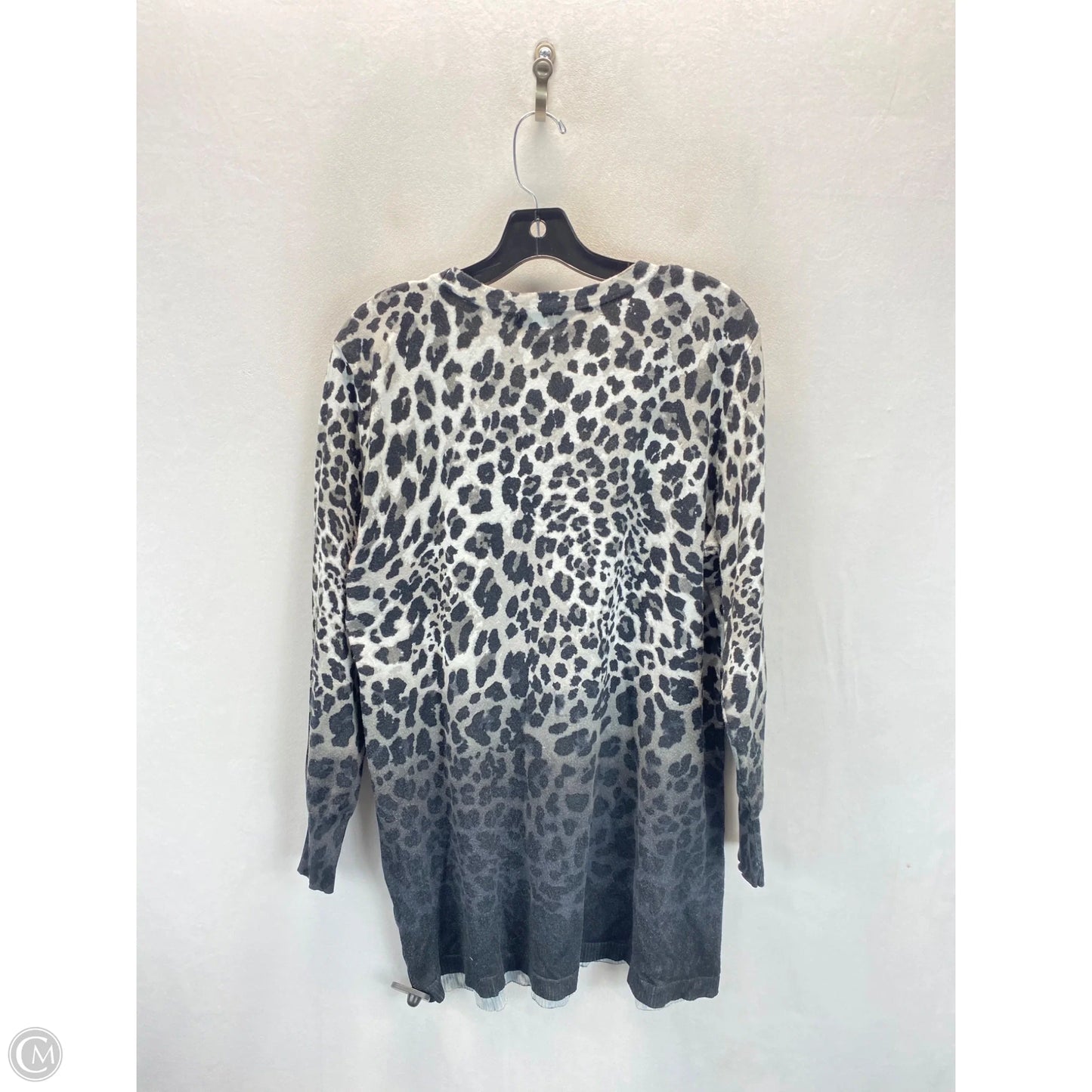 Sweater By Jm Collections In Animal Print, Size: Xl