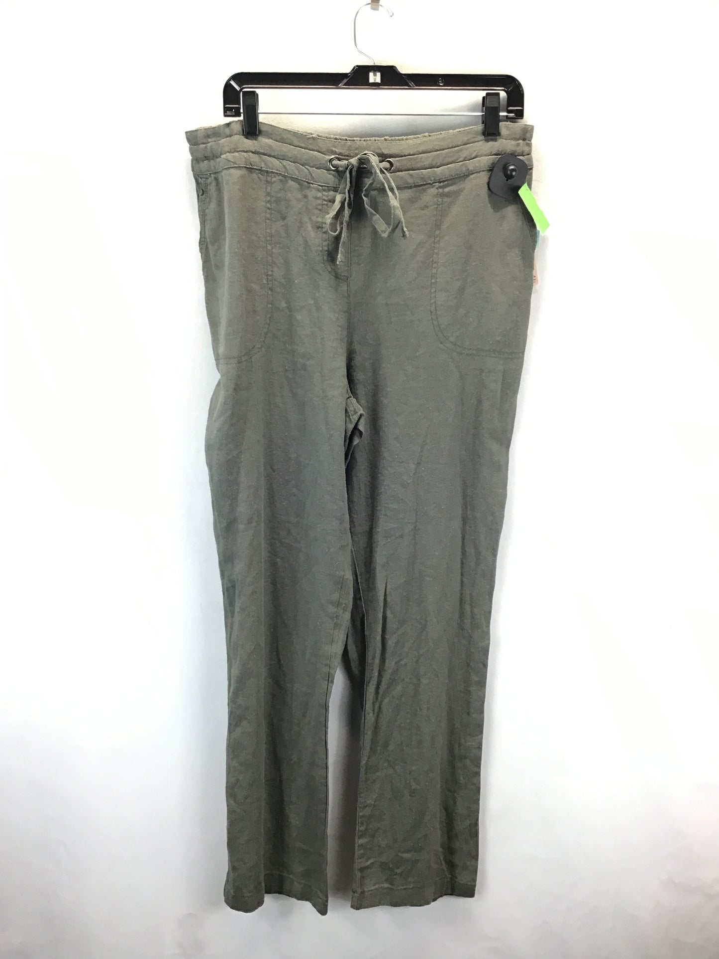 Pants Linen By Per Se In Green, Size: L