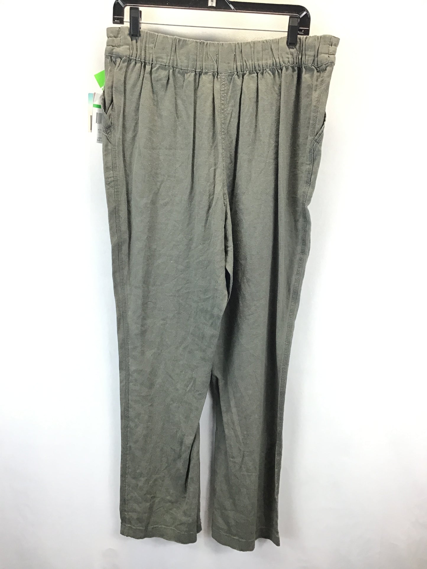 Pants Linen By Per Se In Green, Size: L