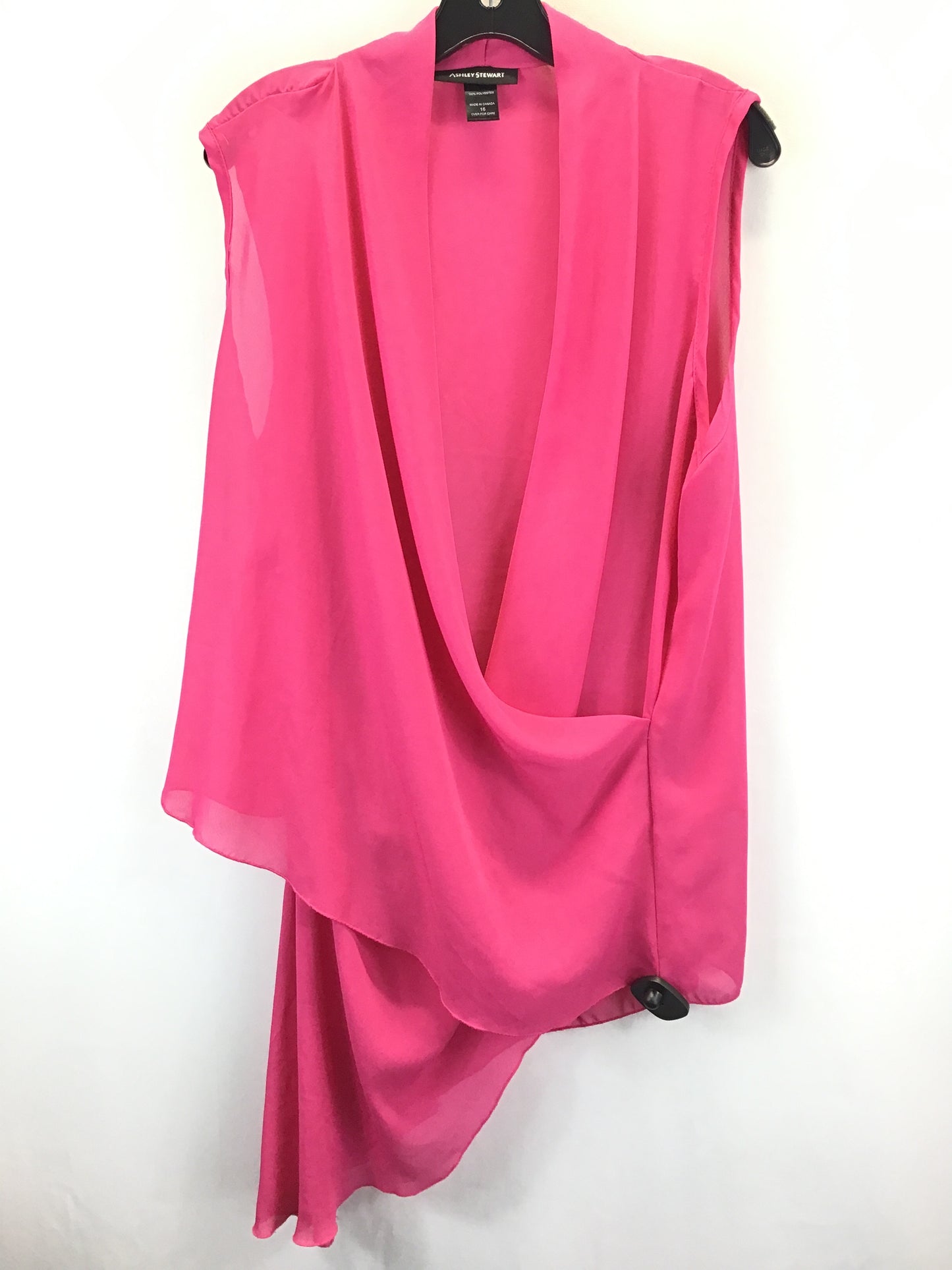 Pink Top Sleeveless Ashley Stewart, Size 16