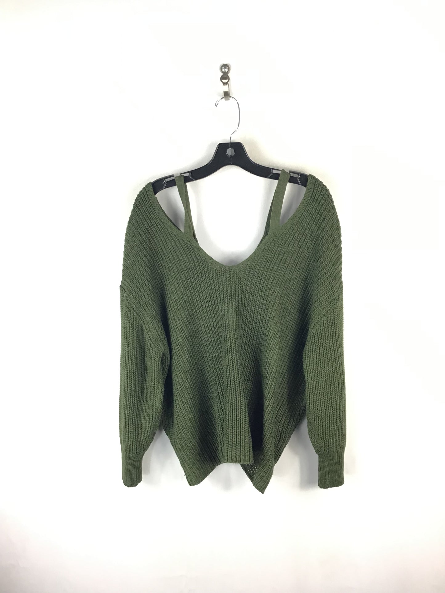 Sweater By Almost Famous In Green, Size: 1x