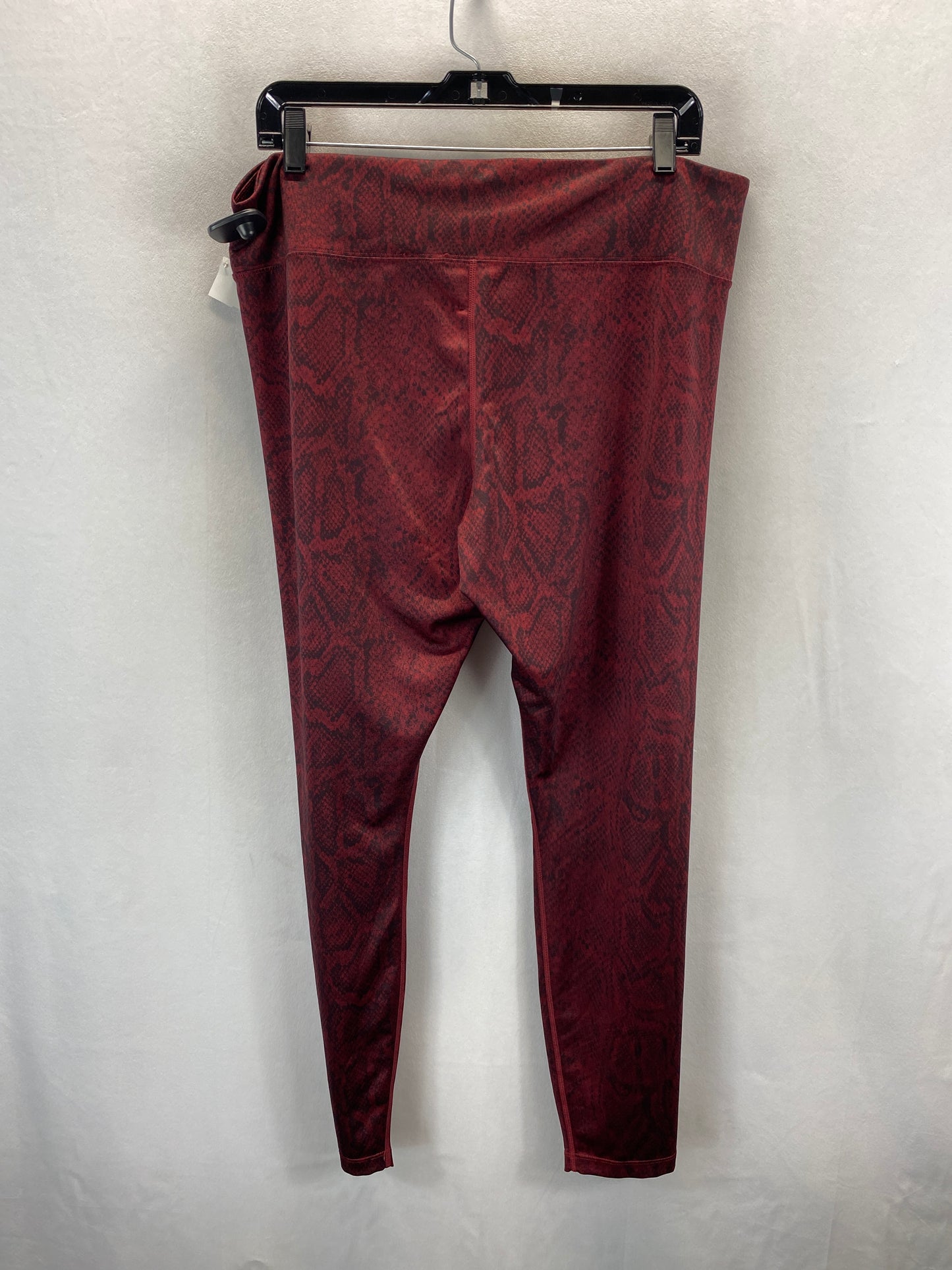 Athletic Leggings By Nike In Red, Size: Xl