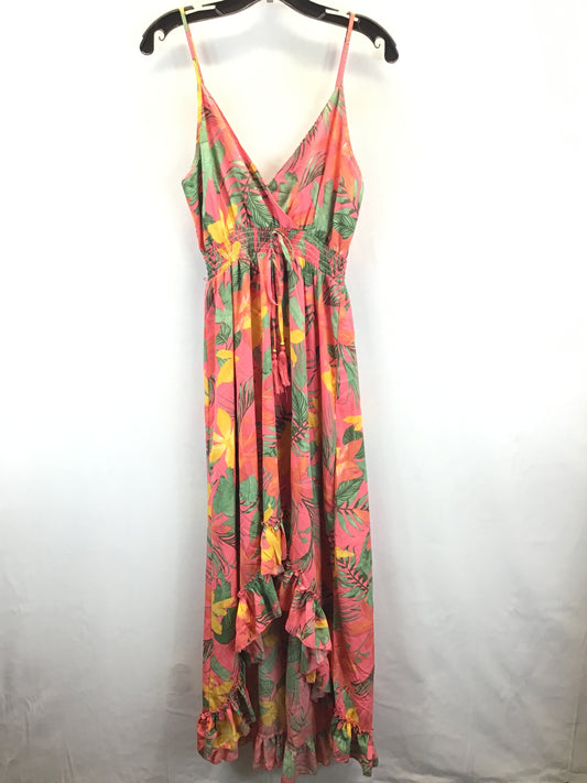 Tropical Print Dress Casual Midi New Look, Size M