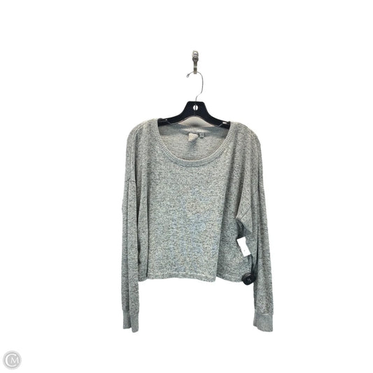 Athletic Top Long Sleeve Crewneck By Clothes Mentor In Grey, Size: M