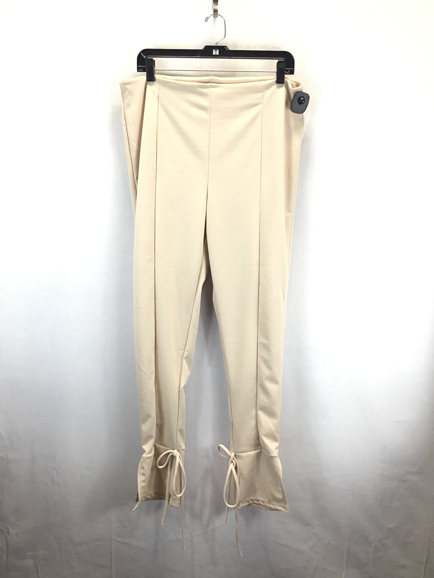 Pants Set 2pc By Fashion Nova In Cream, Size: 1x