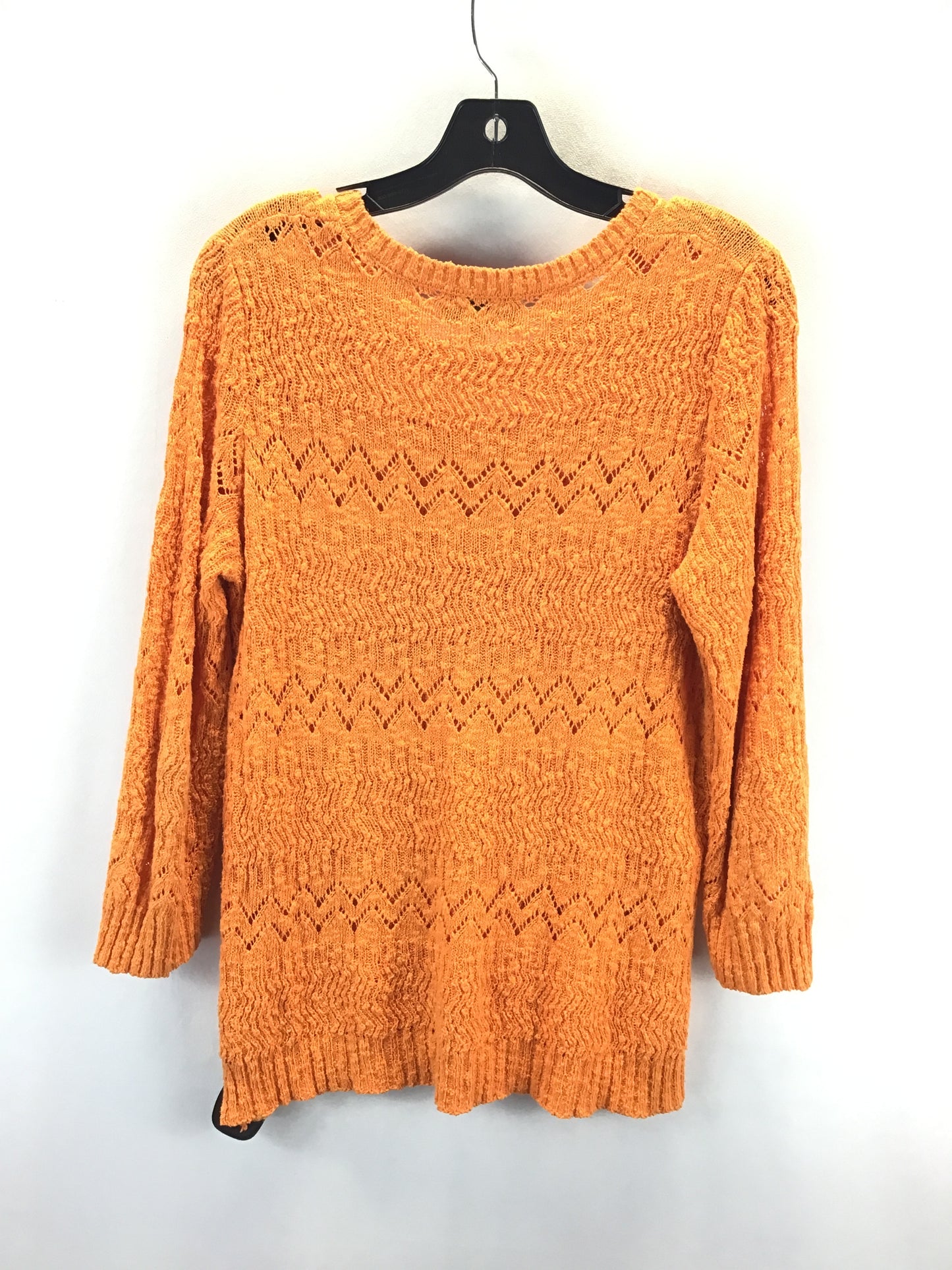 Sweater By Jones New York In Orange, Size: L