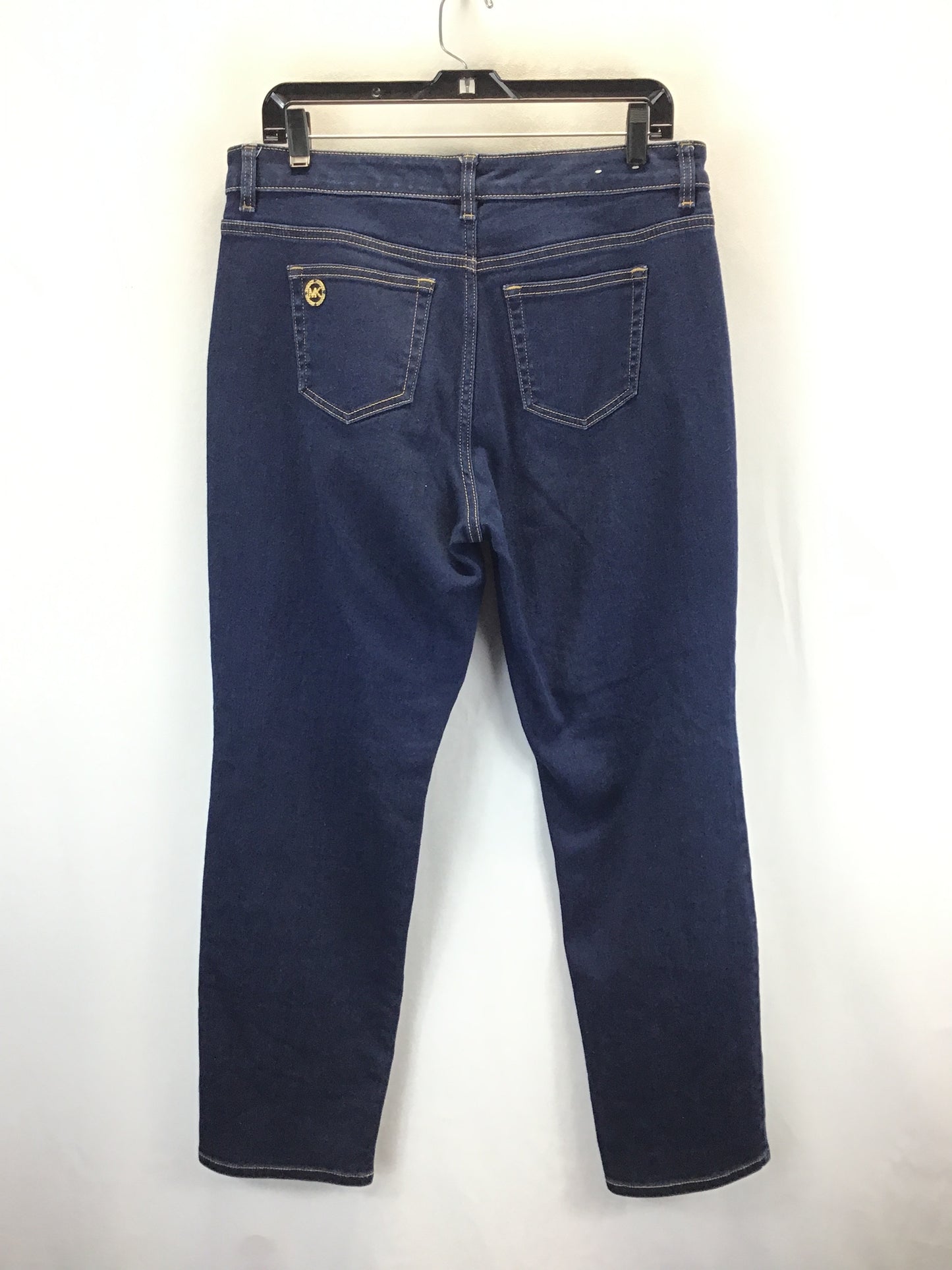 Jeans Straight By Michael By Michael Kors In Blue Denim, Size: 10