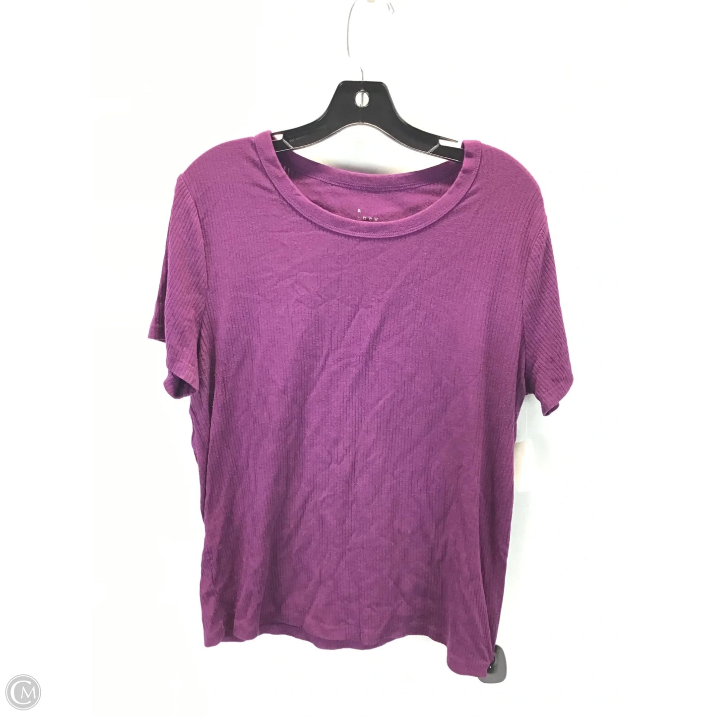 Top Short Sleeve By A New Day In Purple, Size: Xxl