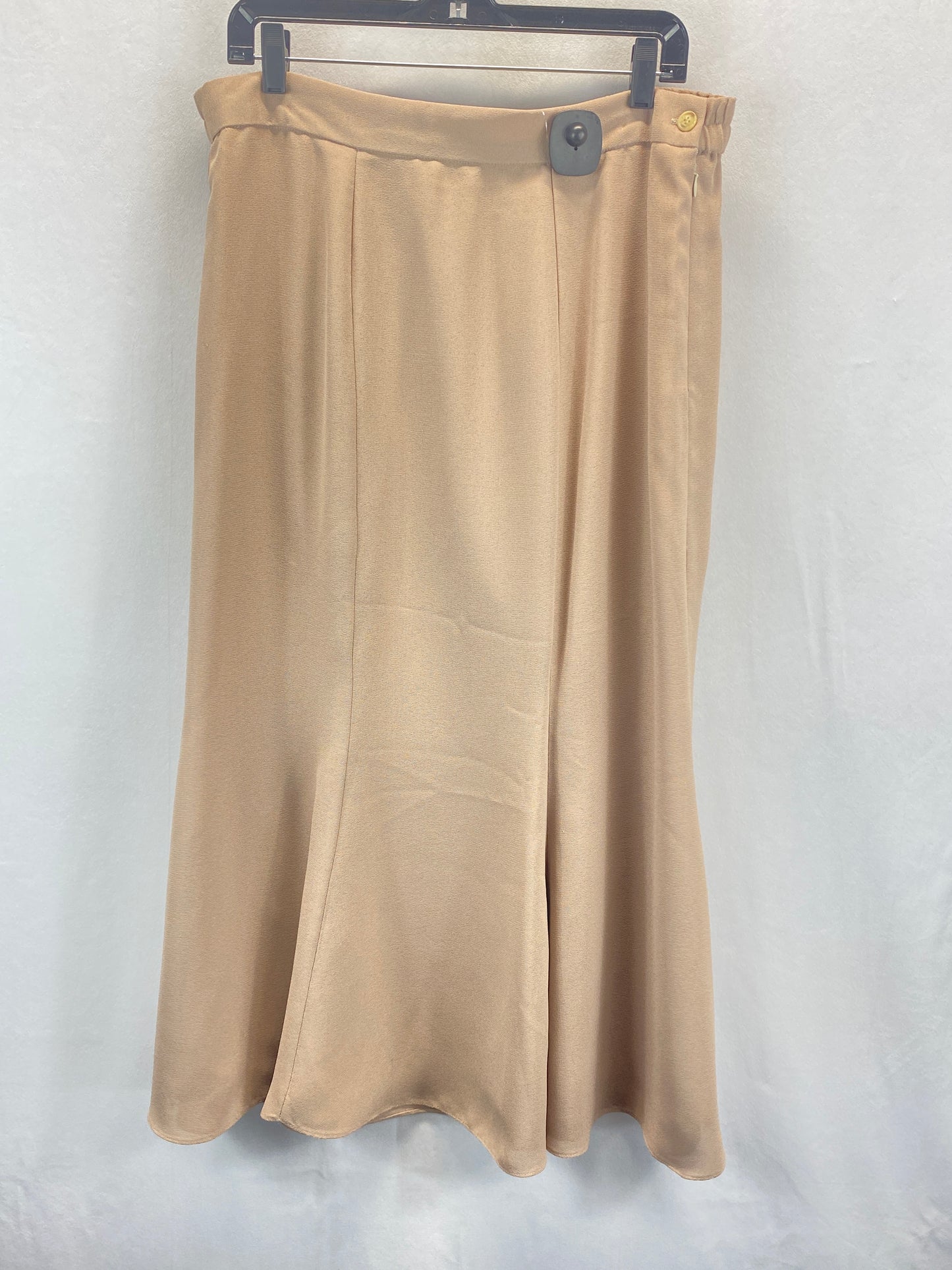 Beige Skirt Midi Clothes Mentor, Size 16