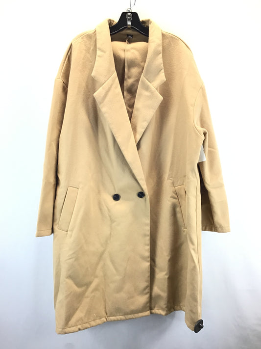 Coat Trench Coat By Shein In Tan, Size: 4x