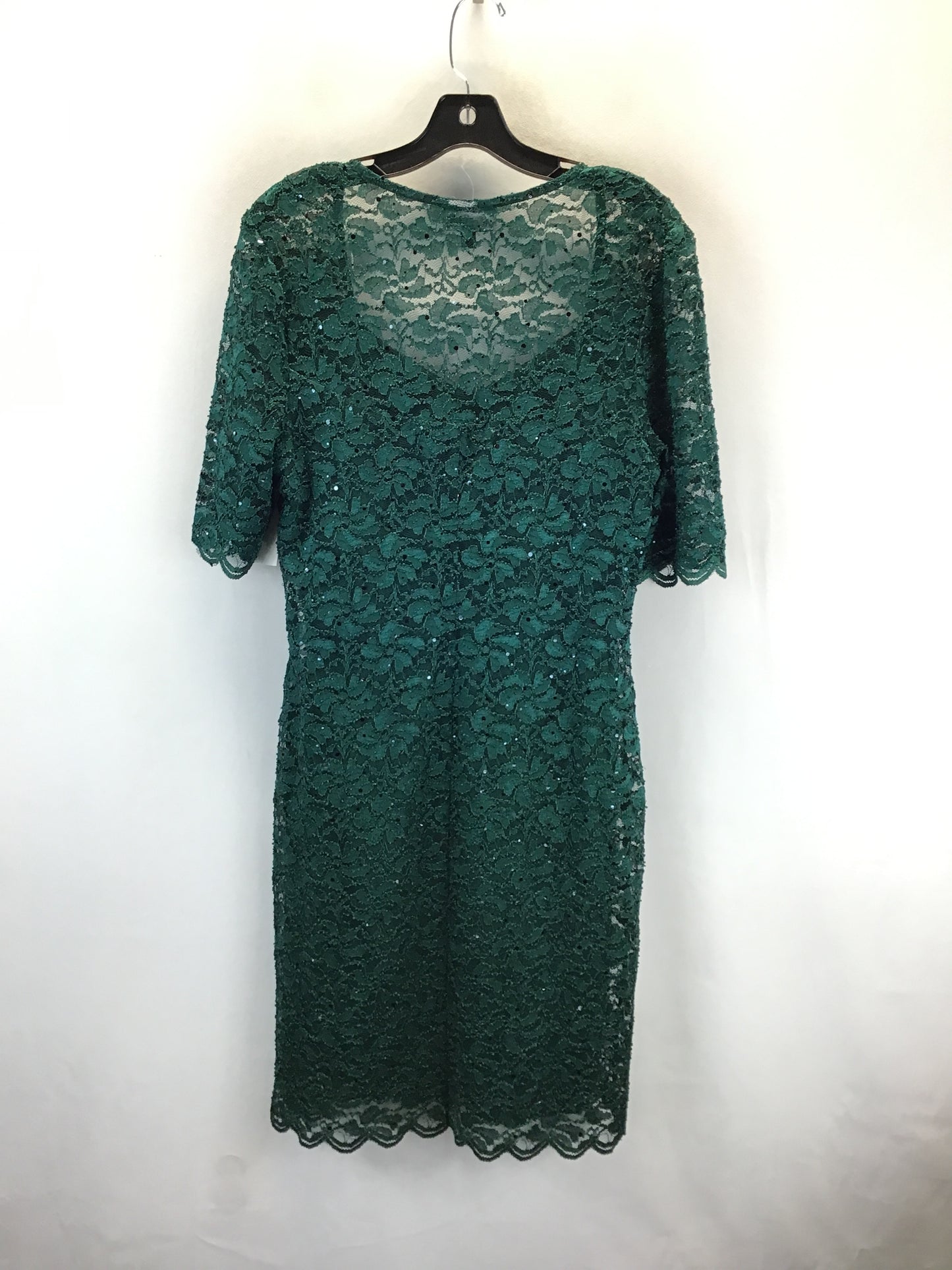 Dress Casual Midi By Connected Apparel In Green, Size: 10