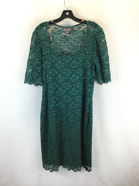 Dress Casual Midi By Connected Apparel In Green, Size: 10