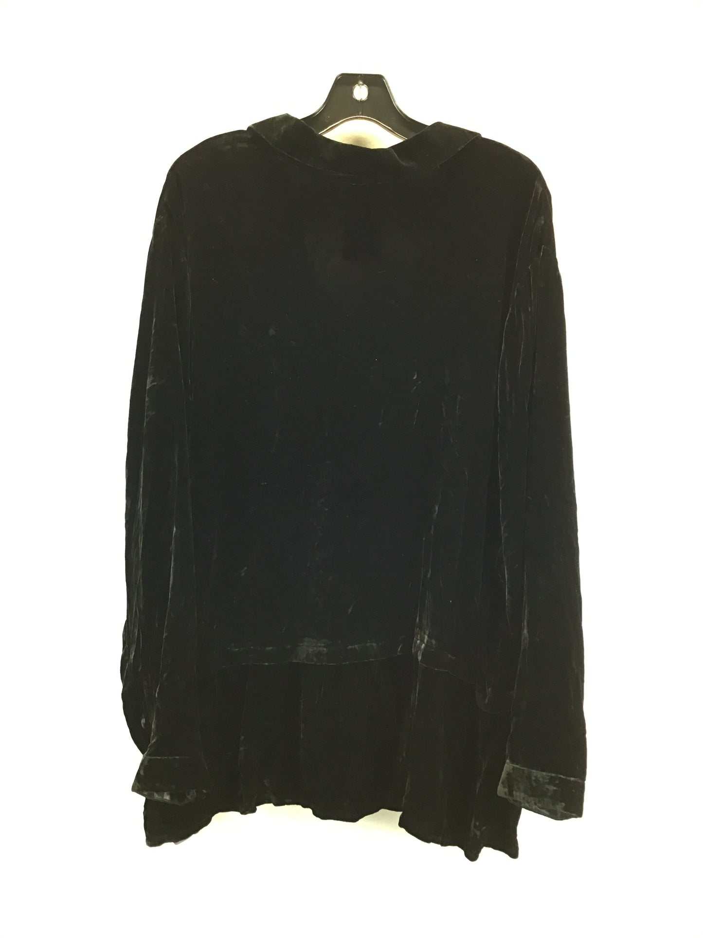 Top Long Sleeve By J. Jill In Black, Size: 4x