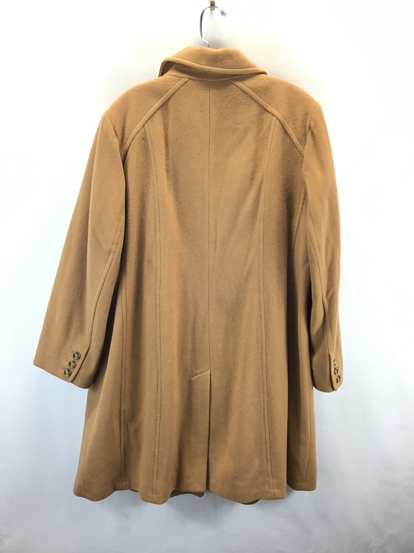 Coat Peacoat By Anne Klein In Tan, Size: 2x