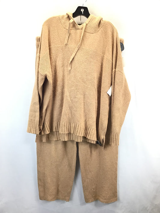 Pants Set 2pc By Time And Tru In Tan, Size: Xxl