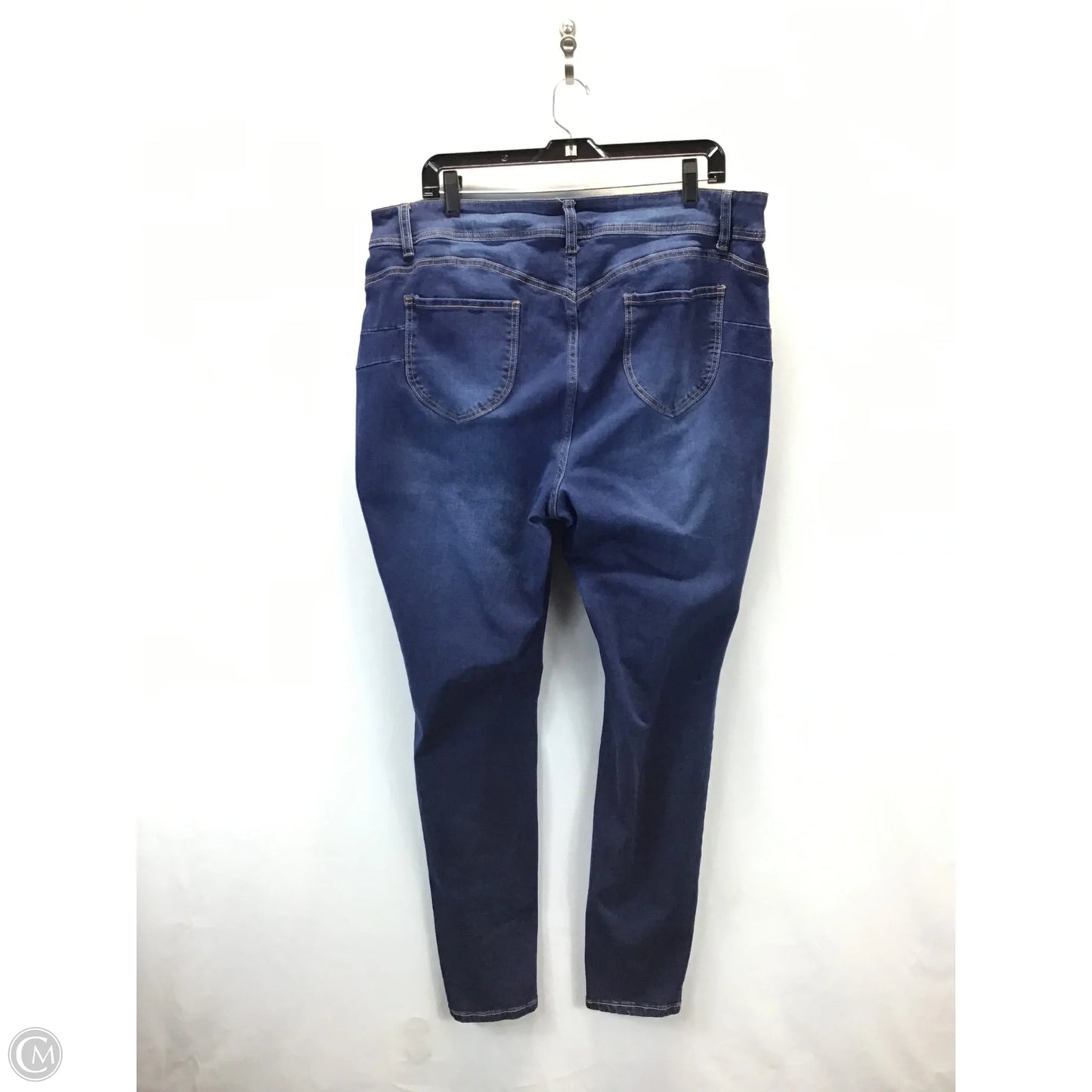 Jeans Straight By Ashley Stewart In Blue Denim, Size: 18