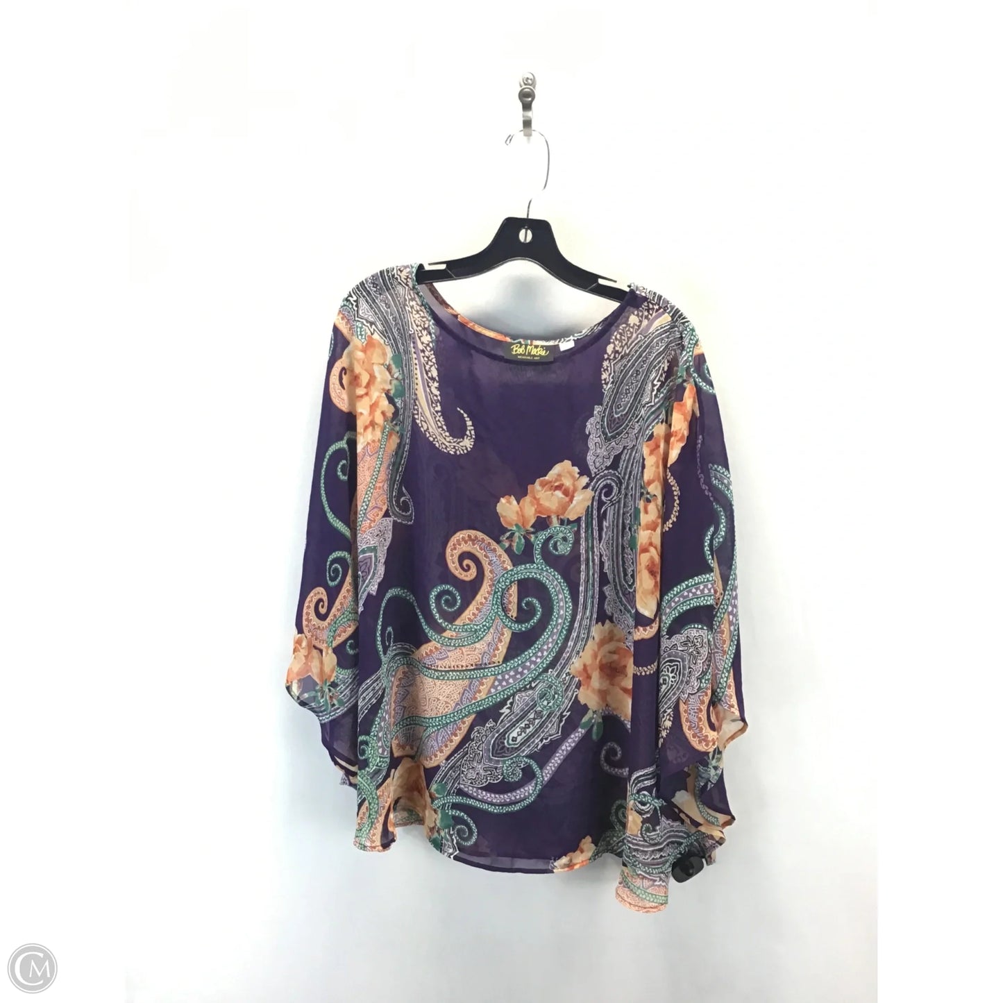 Shawl By Bob Mackie Qvc In Multi-colored, Size: 1x