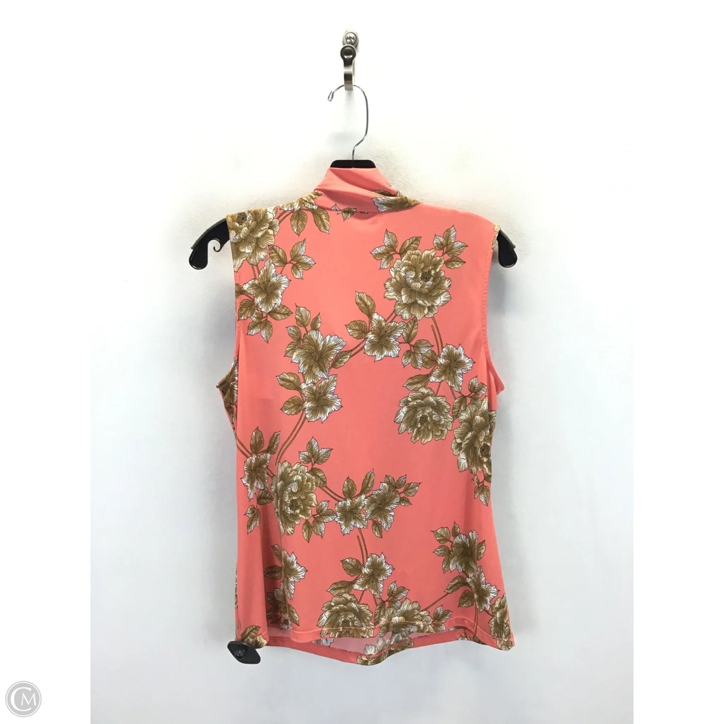 Top Sleeveless By Calvin Klein In Peach, Size: S