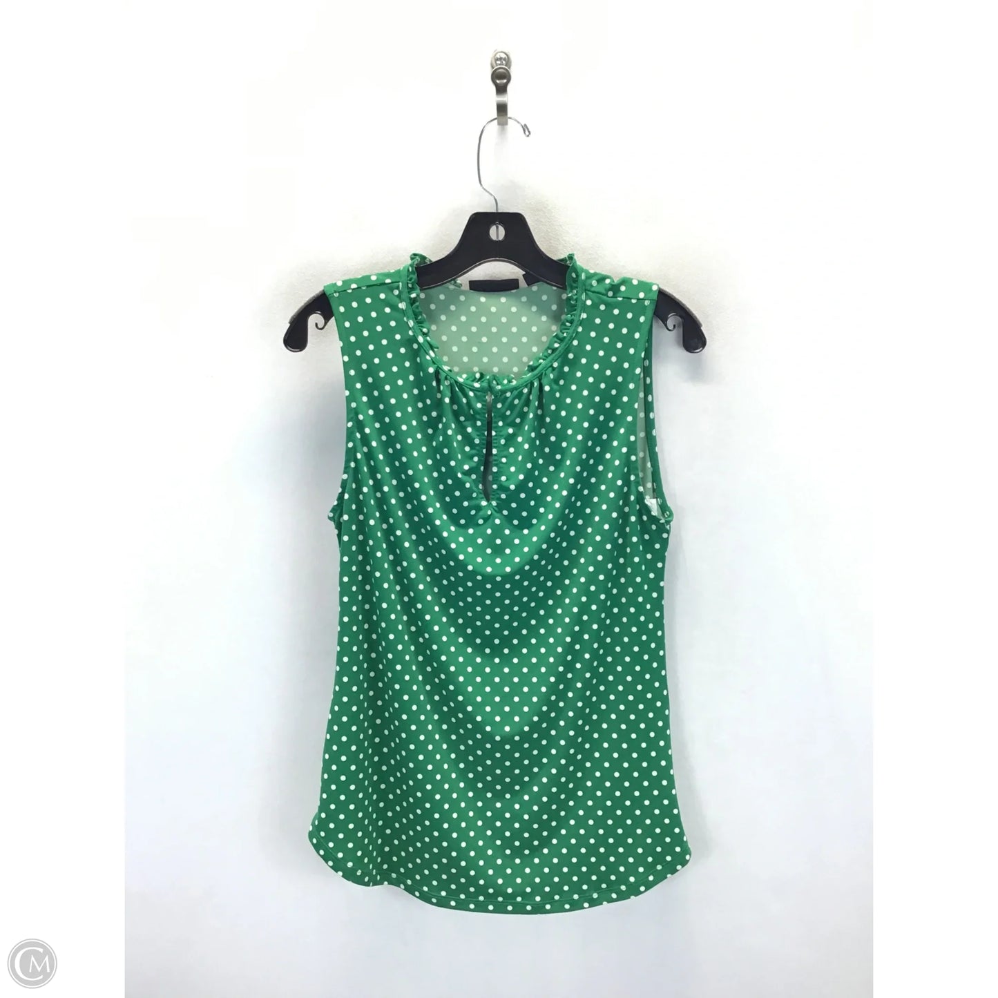 Top Sleeveless By New York And Co In Polkadot Pattern, Size: S