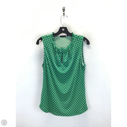 Top Sleeveless By New York And Co In Polkadot Pattern, Size: S
