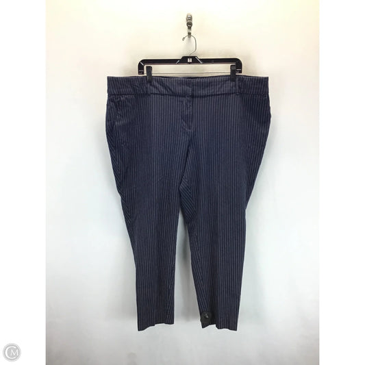 Pants Dress By Loft In Blue & White, Size: 20