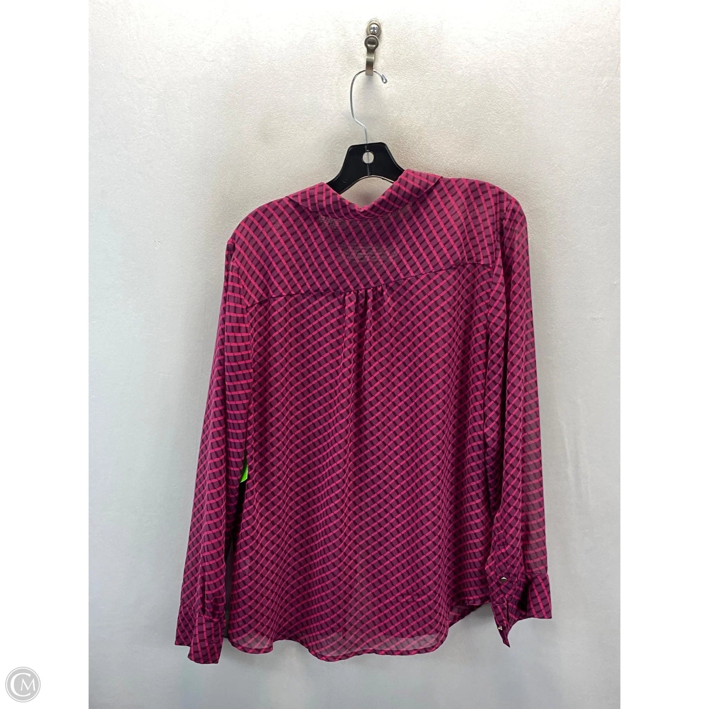 Top Long Sleeve By Liz Claiborne In Pink, Size: L
